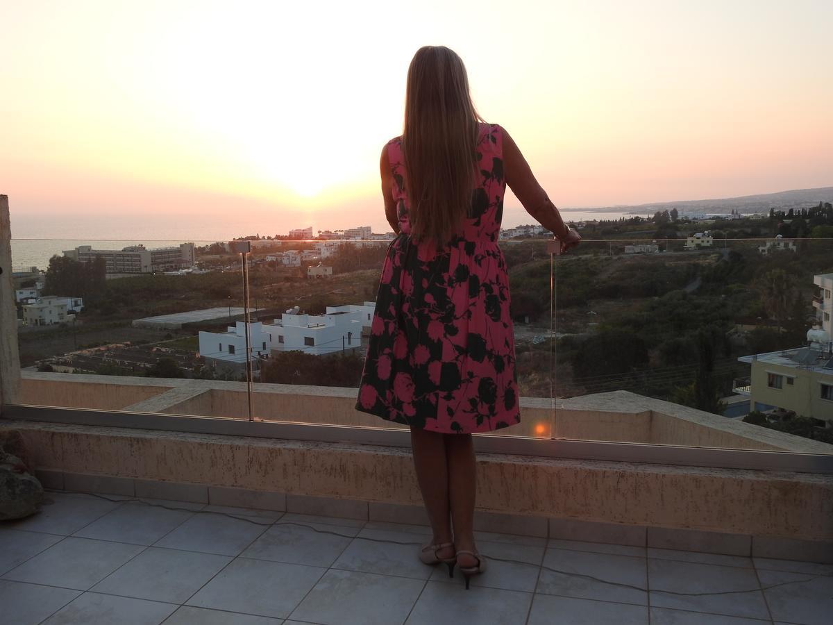 Kissonerga Sunset With Sea And Coastal Views Penthouse Apartment ภายนอก รูปภาพ